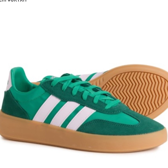 Adidas Barreda Decode Emerald and White Leather Sneakers. Women’s 9.5. Like new - Picture 2 of 6